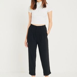 UO Black Pleat Front Pants